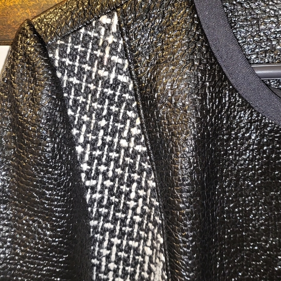 Tory Burch Daria Tweed Black Moto Jacket - Picture 4 of 14